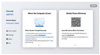 WonderCast zaslon na TV-u s kodom